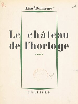 cover image of Le château de l'horloge